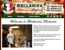 Tablet Screenshot of bellarivatrattoria.com